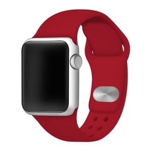 Apple Compatible Silicone Crimson Watchband